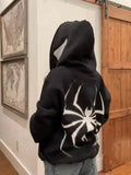 Gothic-Kleidungstrend Reißverschluss-Hoodies