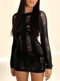 Puloru Sexy Strickkleid mit Cutouts