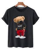 Herren-Baumwoll-T-Shirt mit Bärenaufdruck