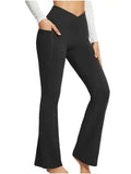 Yoga-Leggings mit ausgestelltem Bein