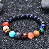 Armband "Acht Planeten" mit Natursteinen