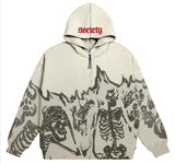 Herren Streetwear Totenkopf Hoodies