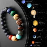Armband "Acht Planeten" mit Natursteinen