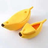 Tragbares Bananen-Haustierbett
