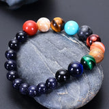 Armband "Acht Planeten" mit Natursteinen