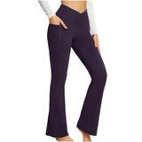 Yoga-Leggings mit ausgestelltem Bein