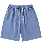 Kurze Baumwoll-Sweatshorts im Used-Look für den Sommer
