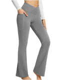 Yoga-Leggings mit ausgestelltem Bein