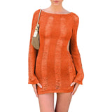 Puloru Sexy Strickkleid mit Cutouts