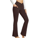 Yoga-Leggings mit ausgestelltem Bein