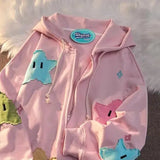Gothic-Kleidungstrend Reißverschluss-Hoodies