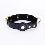 Lederhalsband für Hunde mit Verlustschutz