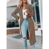 Damen Windbreaker Trenchcoat