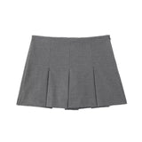 High Waist Weite Falten Shorts Röcke