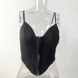 Sexy Spaghettiträger Party Crop Top