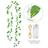 Grüne Blatt Lichterkette