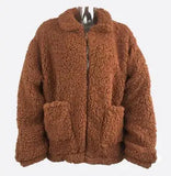 Oversized Kunstpelzjacke
