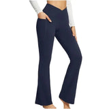 Yoga-Leggings mit ausgestelltem Bein