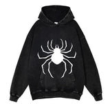 Bedruckte Kapuzenpullover mit Reißverschluss