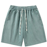 Kurze Baumwoll-Sweatshorts im Used-Look für den Sommer