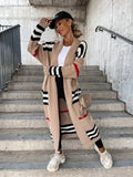Damen Streifenpullover Freizeit