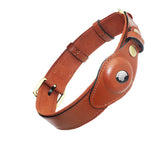 Lederhalsband für Hunde mit Verlustschutz