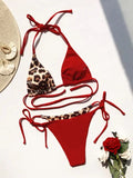 Ellolace Leopard Zweiteiliger Bikini