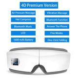 4D Smart-Airbag-Vibrations-Augenmassagegerät