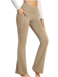 Yoga-Leggings mit ausgestelltem Bein