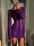 Puloru Sexy Strickkleid mit Cutouts