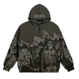 Herren Streetwear Totenkopf Hoodies