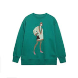 Damen Mode Bedruckte Basic Sweatshirts