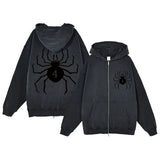 Bedruckte Kapuzenpullover mit Reißverschluss