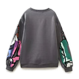 Damen Mode Bedruckte Basic Sweatshirts
