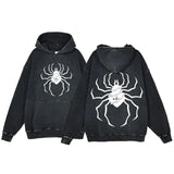 Bedruckte Kapuzenpullover mit Reißverschluss