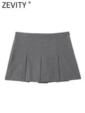 High Waist Weite Falten Shorts Röcke