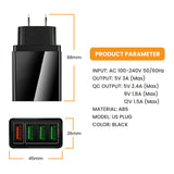 Fast Charge 3.0 USB Hub Wandladegerät