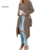 Damen Windbreaker Trenchcoat