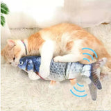 Katzen USB Ladegerät Interaktives Spielzeug Fisch