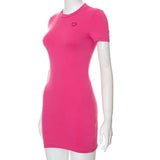 Herz-besticktes Bodycon-Minikleid