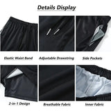 2-in-1 Kompressionsshorts für Herren
