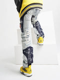 Herren-Jeans mit Rissen und Fransen