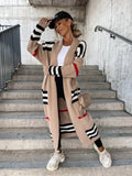 Damen Streifenpullover Freizeit