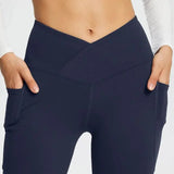 Yoga-Leggings mit ausgestelltem Bein