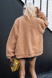 Oversized Kunstpelzjacke