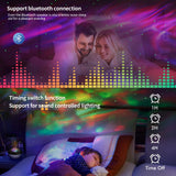 Aurora-Galaxie-Projektor mit Bluetooth