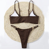 Sexy gerippter Mikro-Bikini