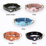 Lederhalsband für Hunde mit Verlustschutz