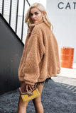 Oversized Kunstpelzjacke