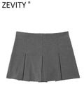 High Waist Weite Falten Shorts Röcke